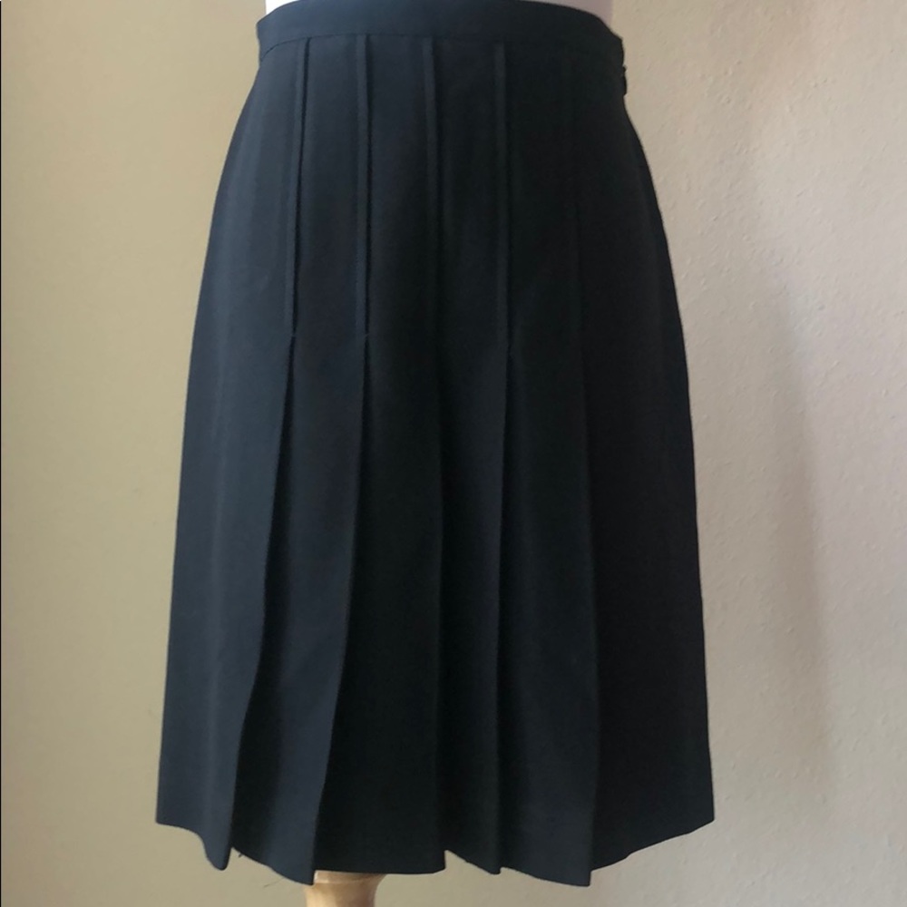 Pleated Black Skirt - Perfect for Work!